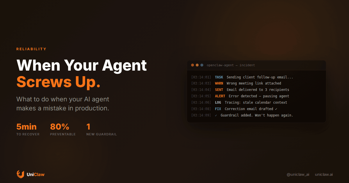 What to Do When Your AI Agent Screws Up