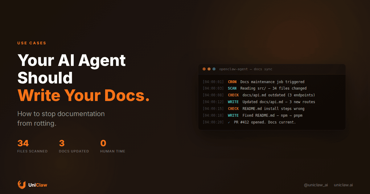 Your AI Agent Should Write Your Docs (Before They Rot)