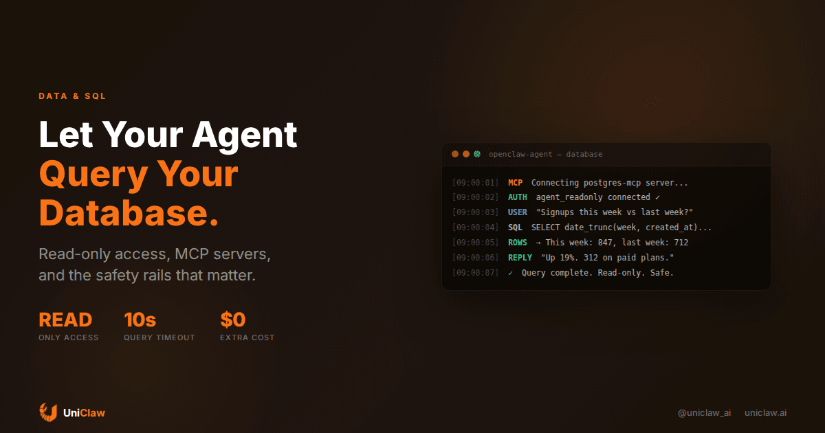 How to Let an AI Agent Query Your Database (Without Wrecking Everything)